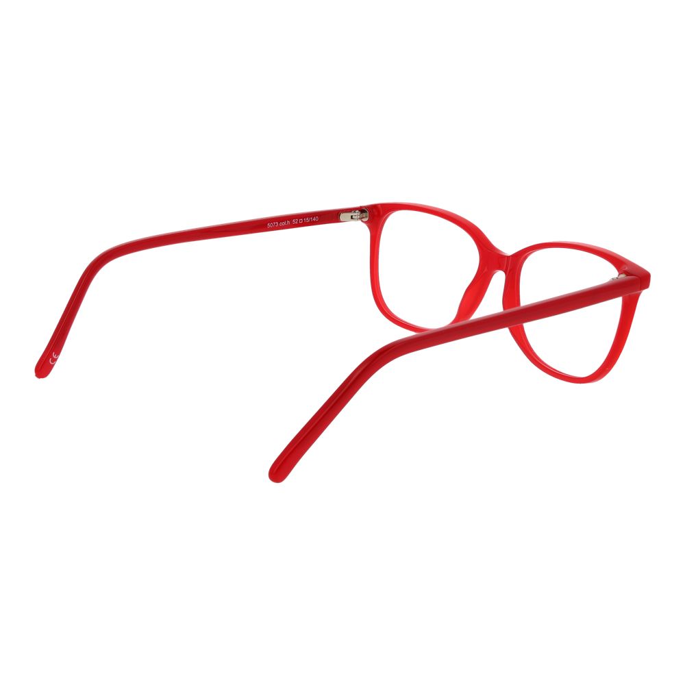 Andy Wolf Red Unisex Optical Frames – Square Full-Rim Design