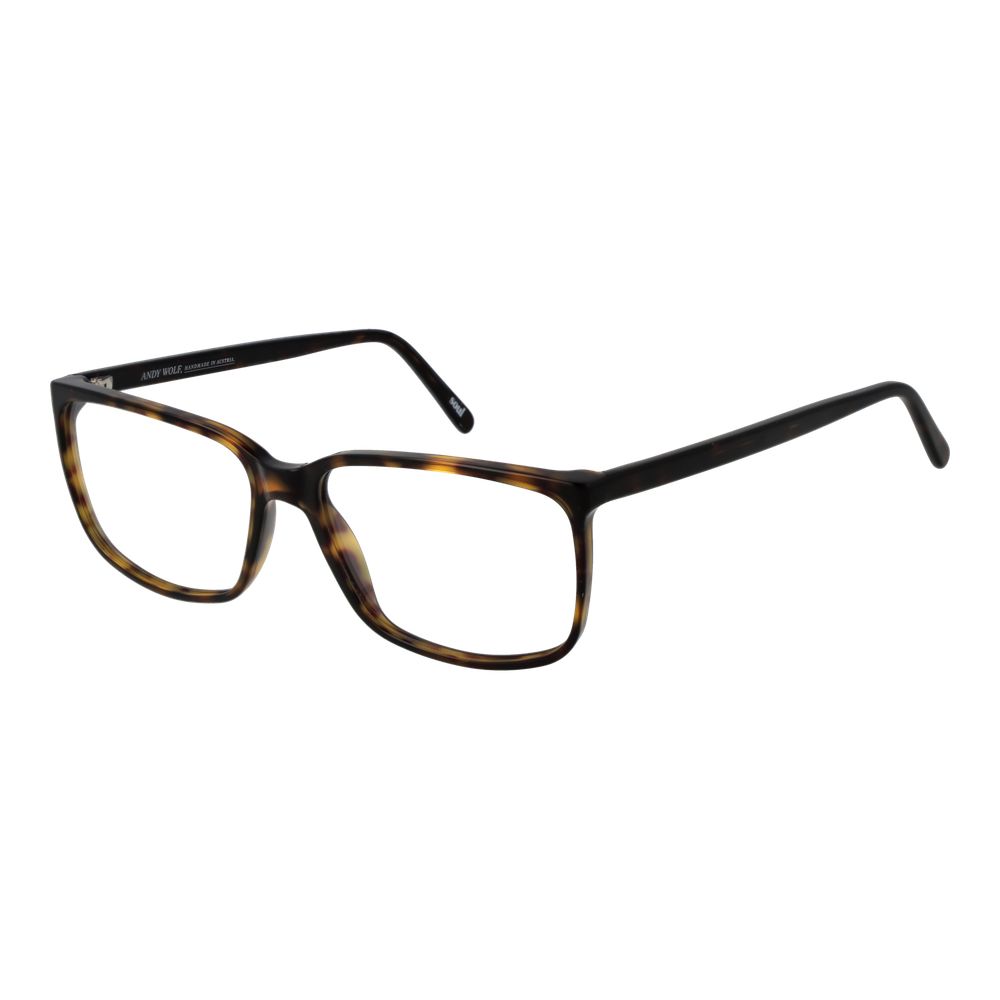 Andy Wolf Brown Unisex Optical Frames – Rectangle Full-Rim, 58mm