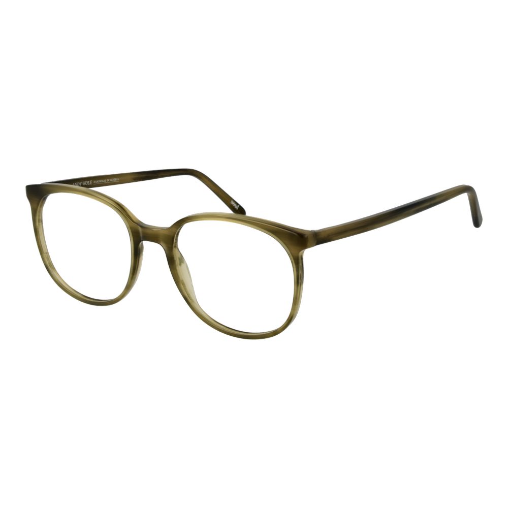 Andy Wolf Green Unisex Optical Frames – Panto Full-Rim Glasses