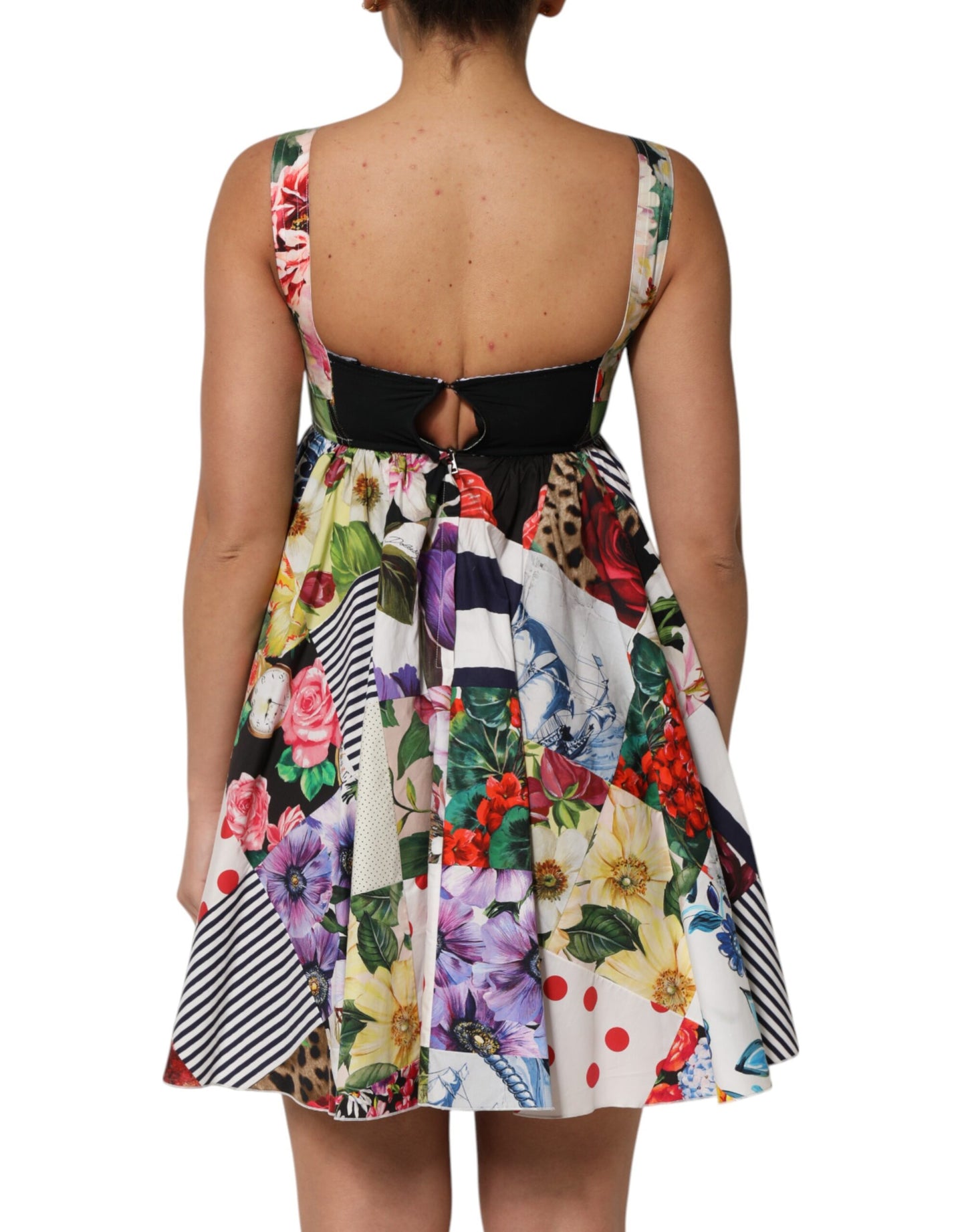 Dolce & Gabbana Multicolor Patchwork A-Line Mini Dress