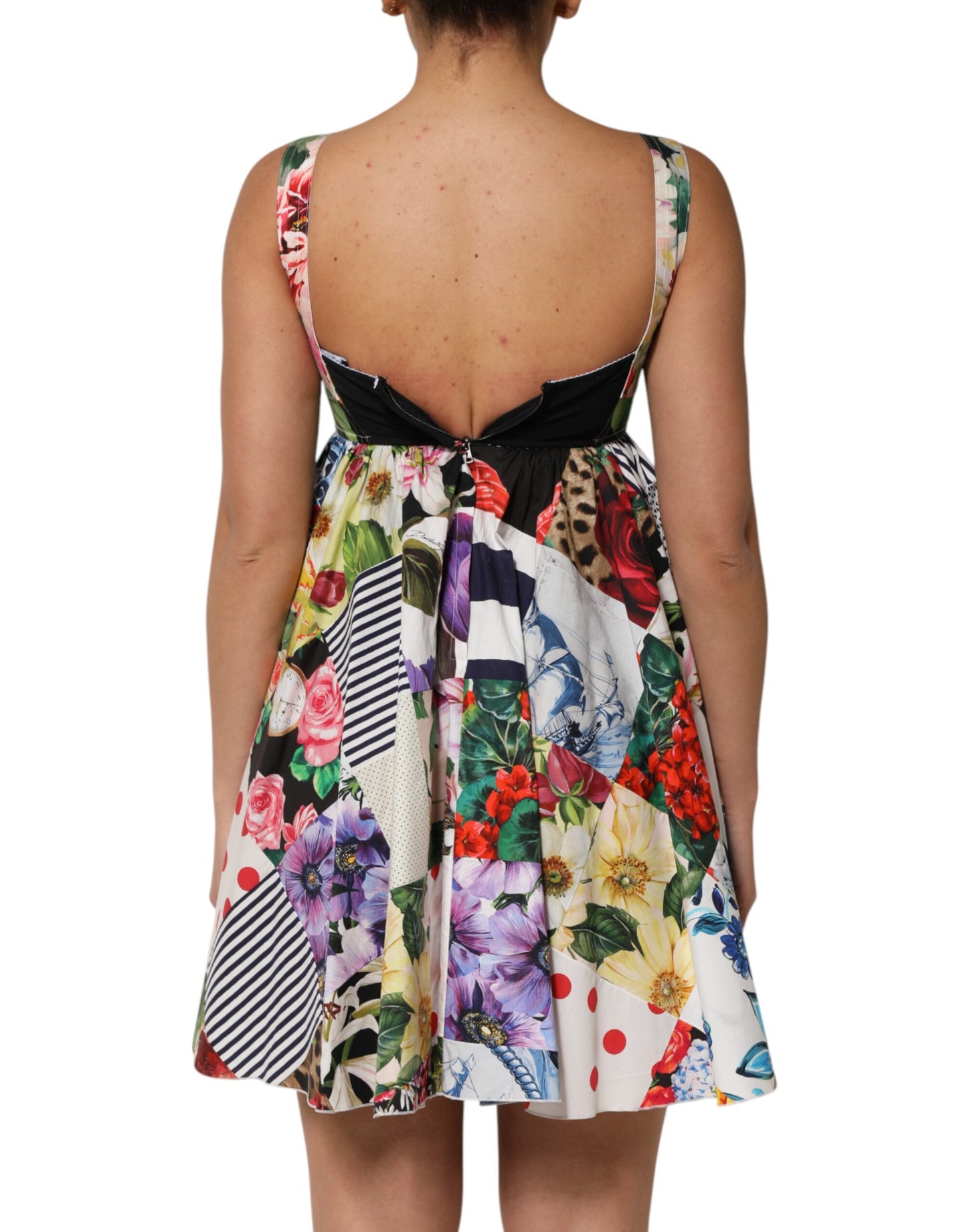 Dolce & Gabbana Multicolor Patchwork A-Line Mini Dress