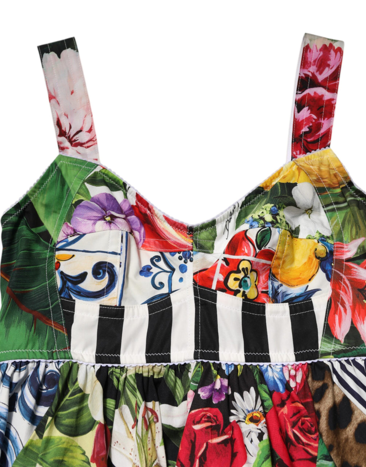 Dolce & Gabbana Multicolor Patchwork A-Line Mini Dress