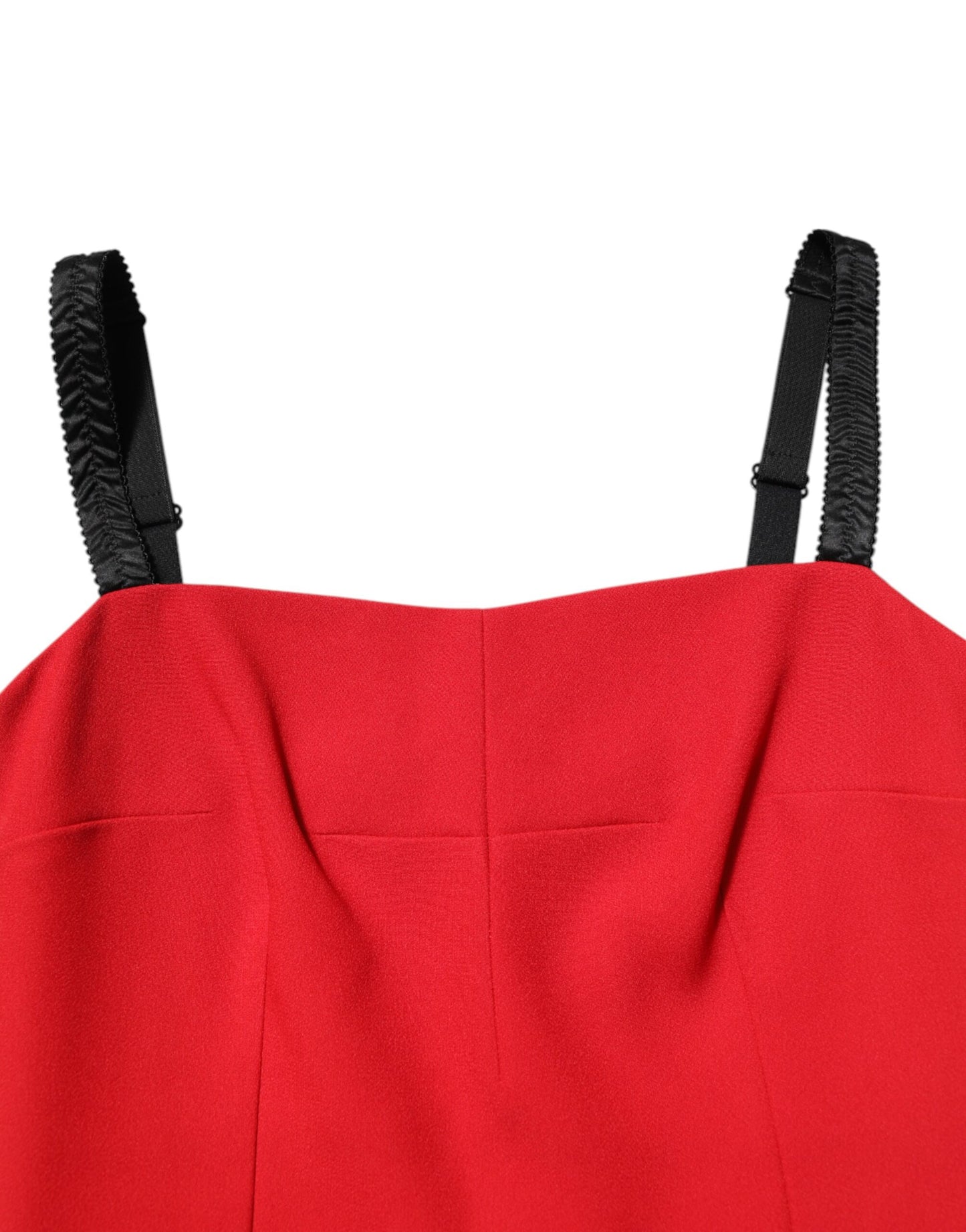 Dolce & Gabbana Red Stretch Bodycon Sheath Dress