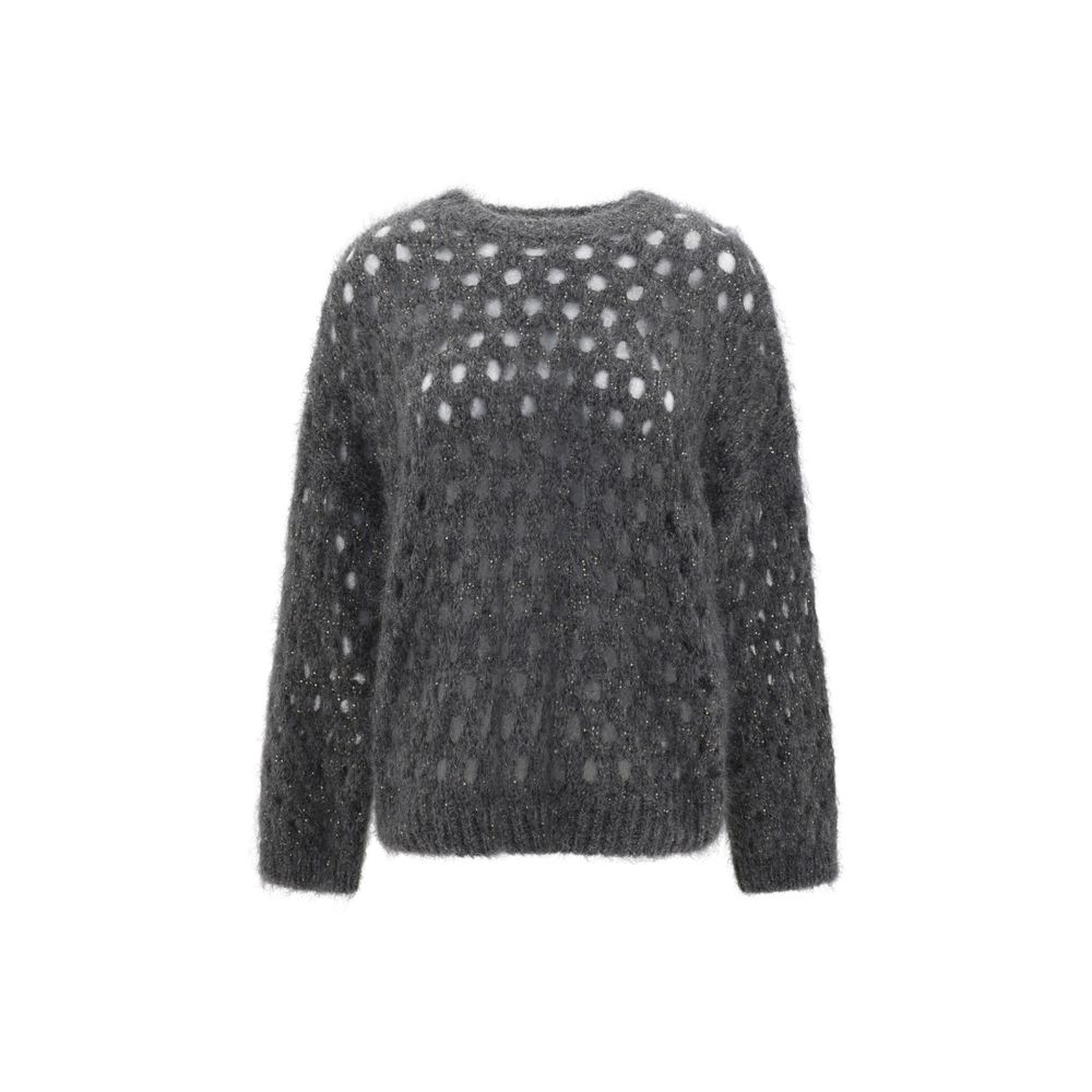 Brunello Cucinelli Perforated Sequins Sweater