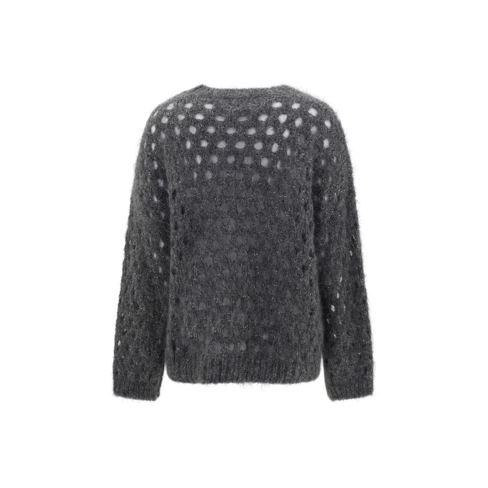 Brunello Cucinelli Perforated Sequins Sweater