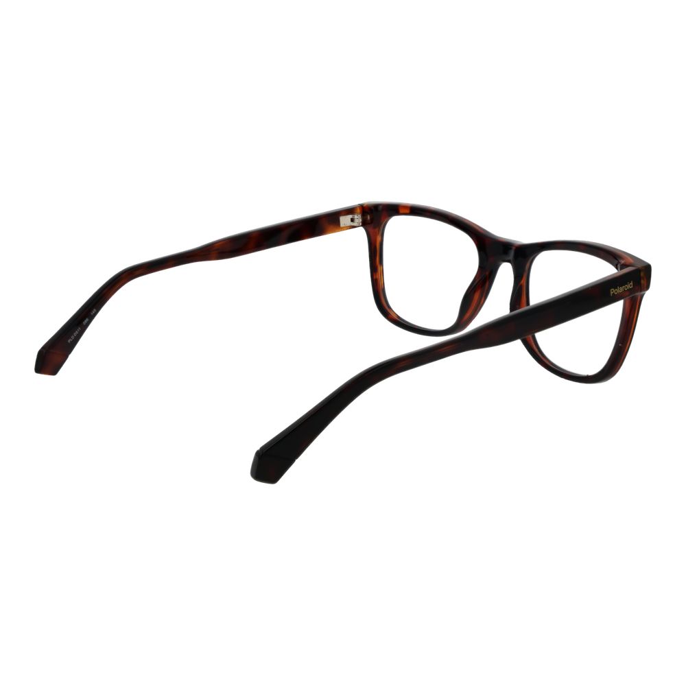Polaroid Women’s Optical Frames – Brown Rectangle Full-Rim