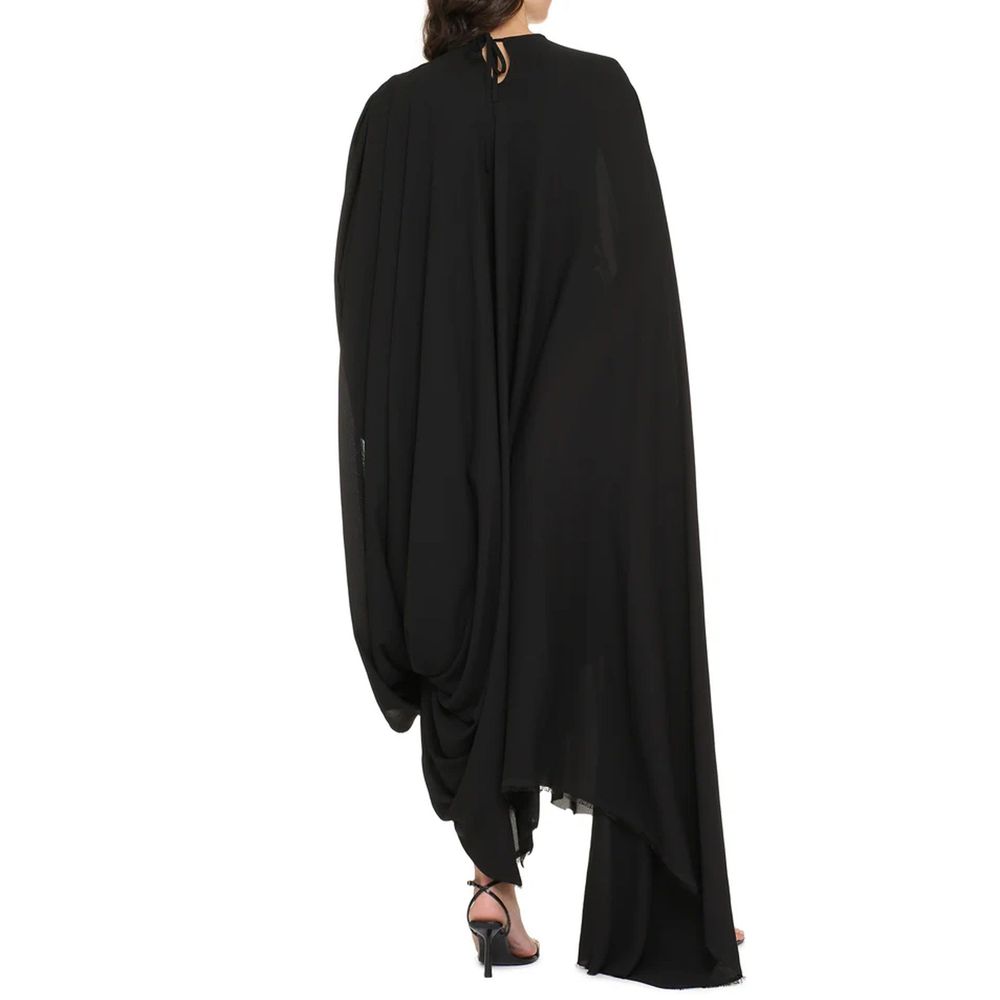 Balenciaga All In Black Crepe Dress