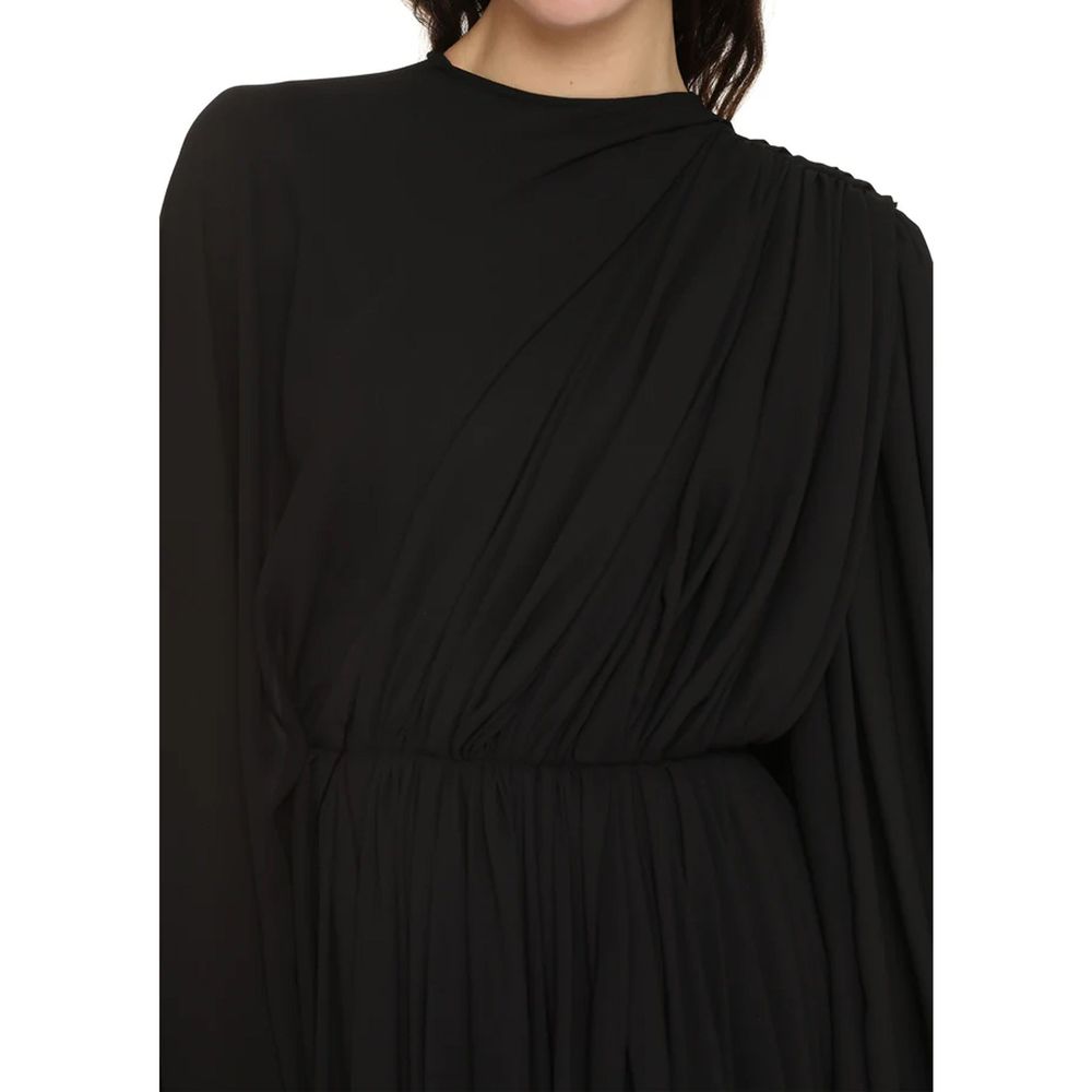 Balenciaga All In Black Crepe Dress