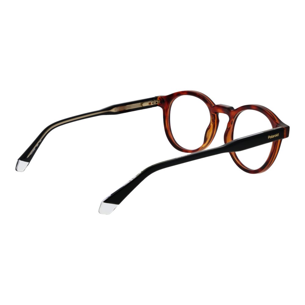 Polaroid Men's Optical Glasses – Brown Round Frame, 48mm