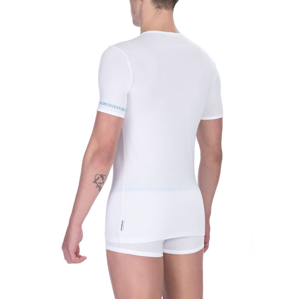 Bikkembergs Bi-pack Crew Neck T-shirt - White Cotton Men T-Shirt