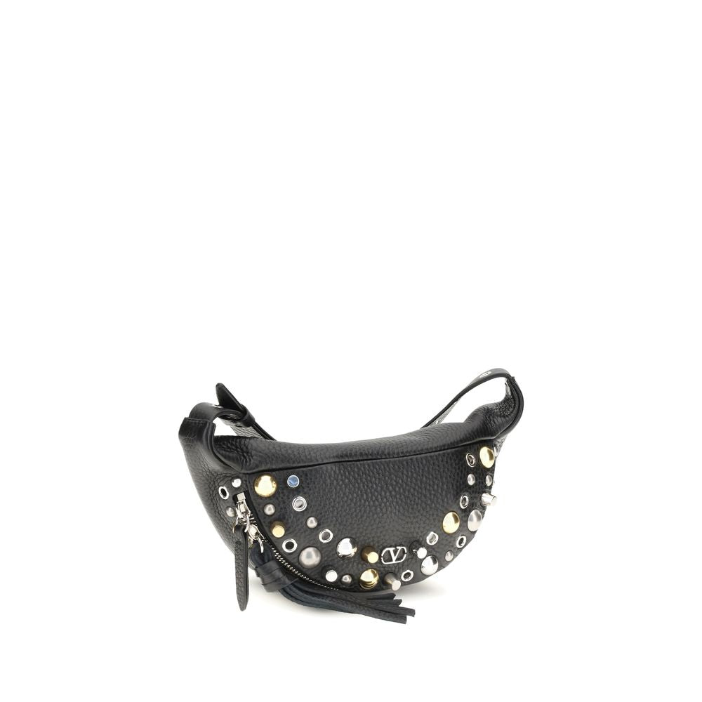 Valentino Garavani Nellcôte Fanny Pack - Garnet Calfskin with Signature VLogo