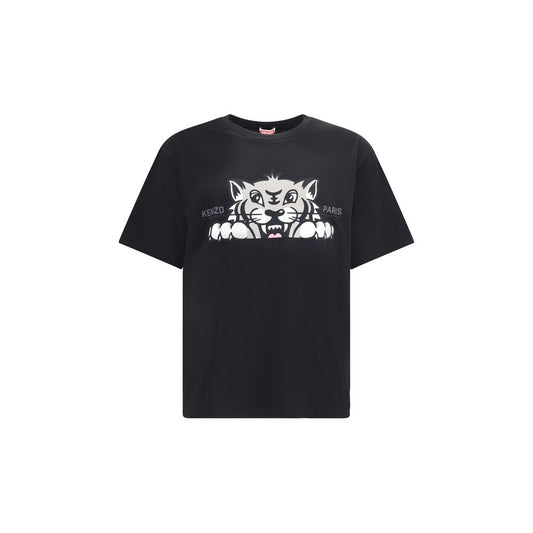Kenzo Black Happy Tiger T-Shirt for Men