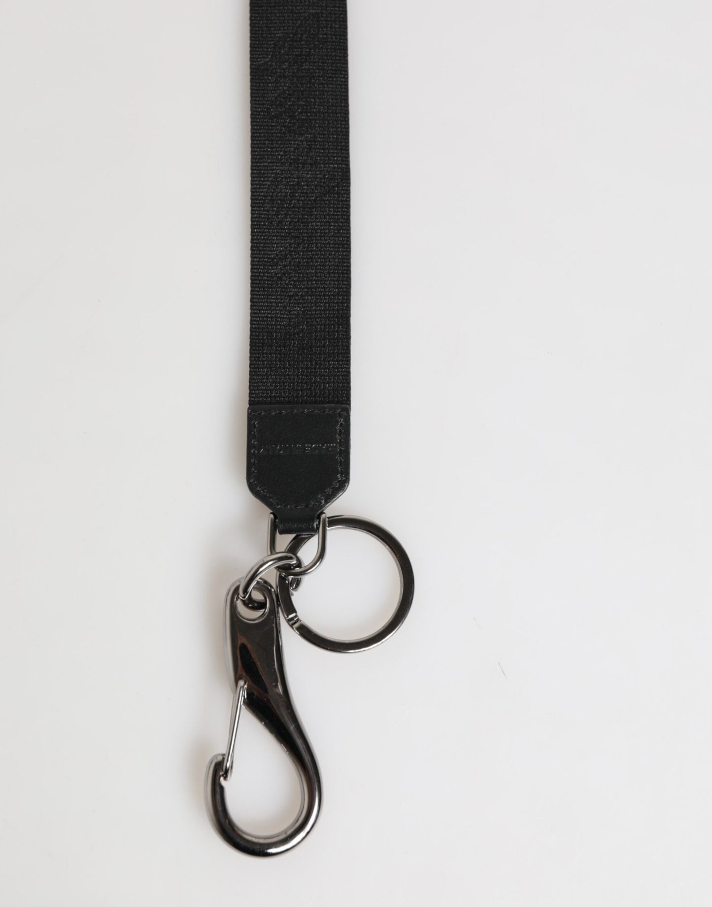 Dolce & Gabbana Black Yellow DG Logo Keychain