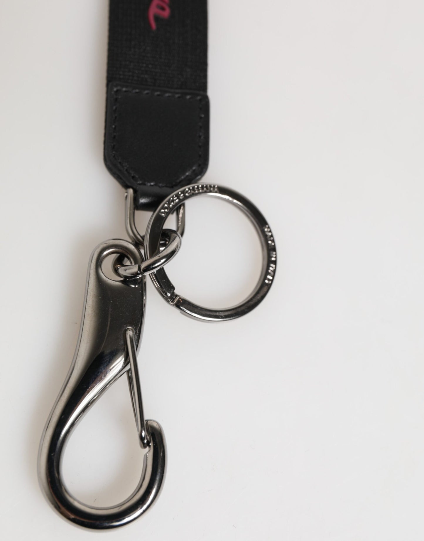 Dolce & Gabbana DG Logo Silver Men Keychain
