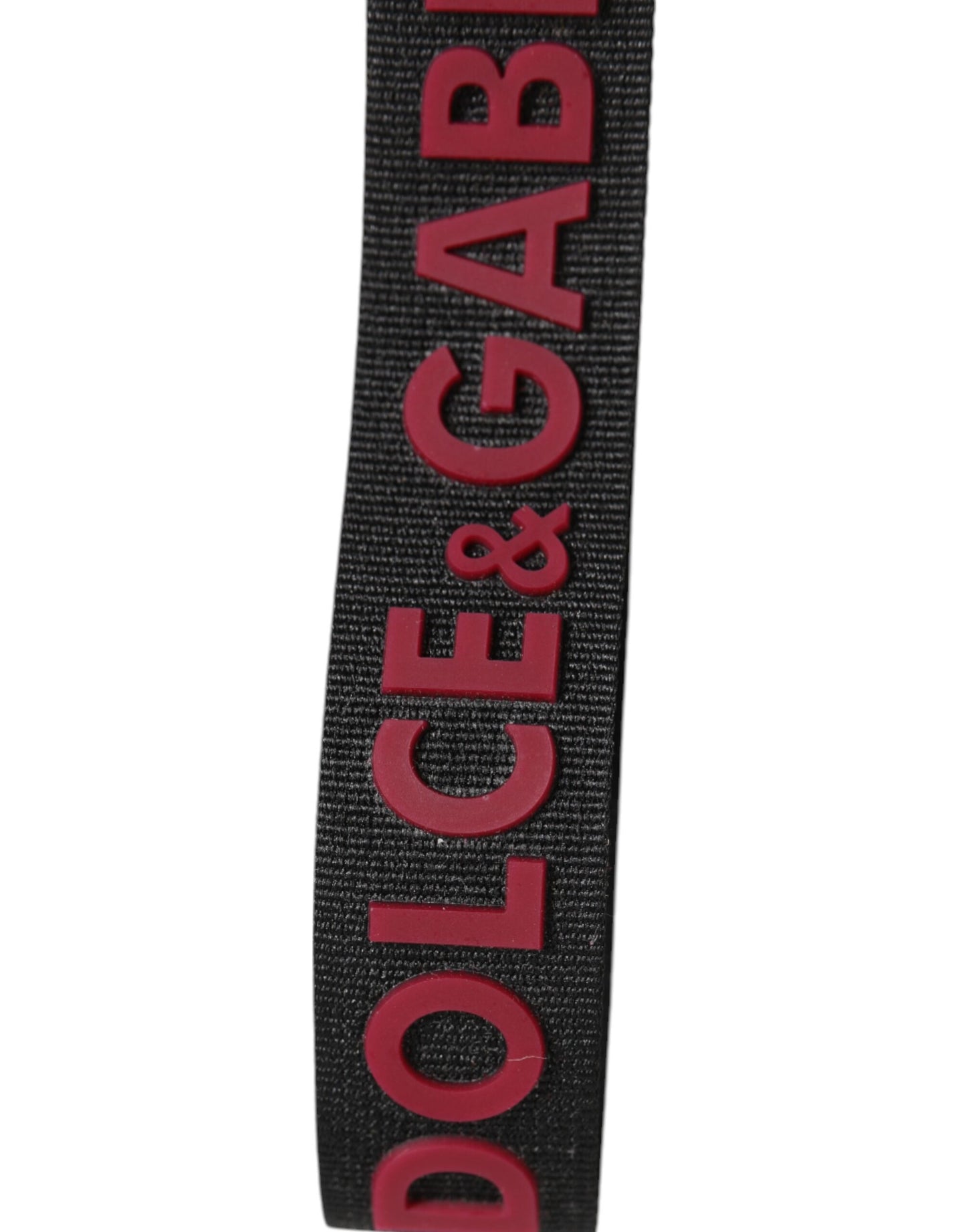 Dolce & Gabbana Black Red DG Logo Keychain