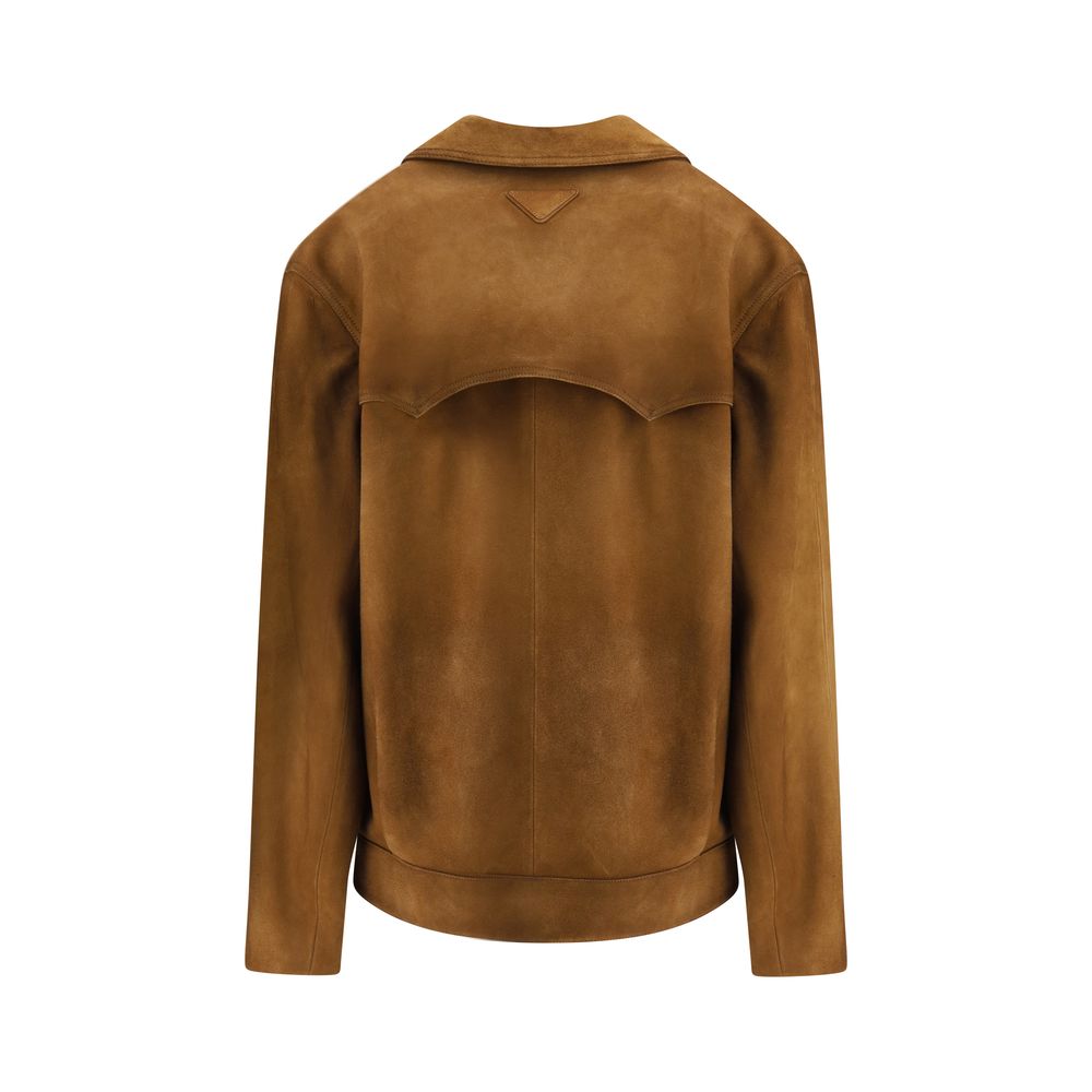 Prada Leather Jacket - Timeless Elegance in Calf Leather