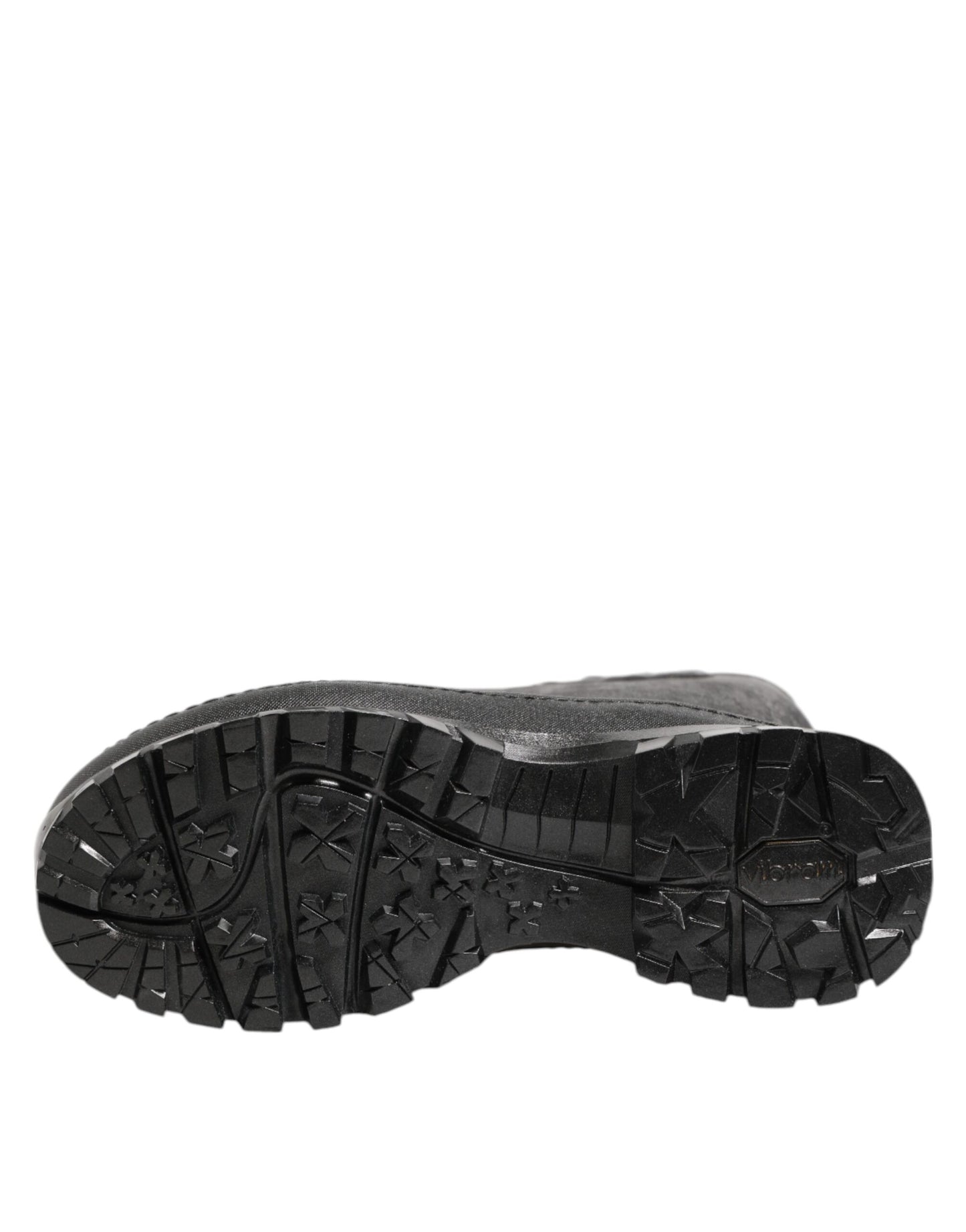 Dolce & Gabbana Metallic Black Pull On Rain Boots for Men