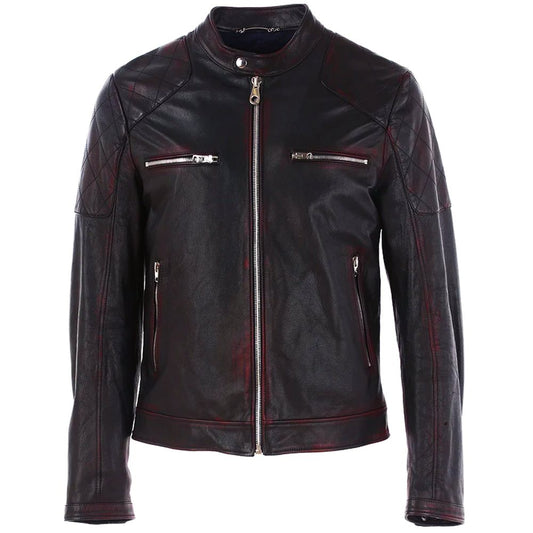 Dolce & Gabbana Black Goatskin Bomber Jacket
