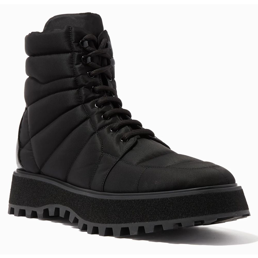 Dolce & Gabbana Black Nylon Ankle Boot
