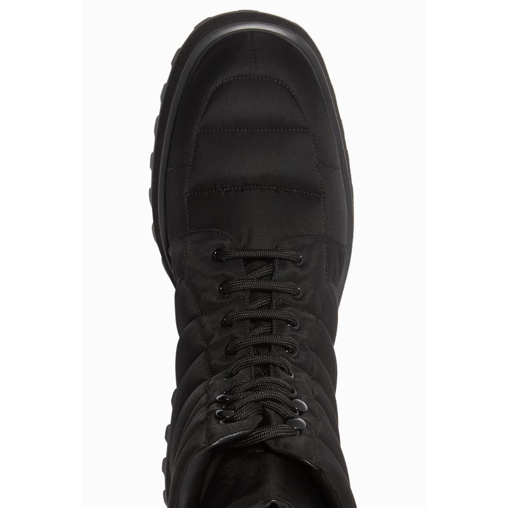 Dolce & Gabbana Black Nylon Ankle Boot