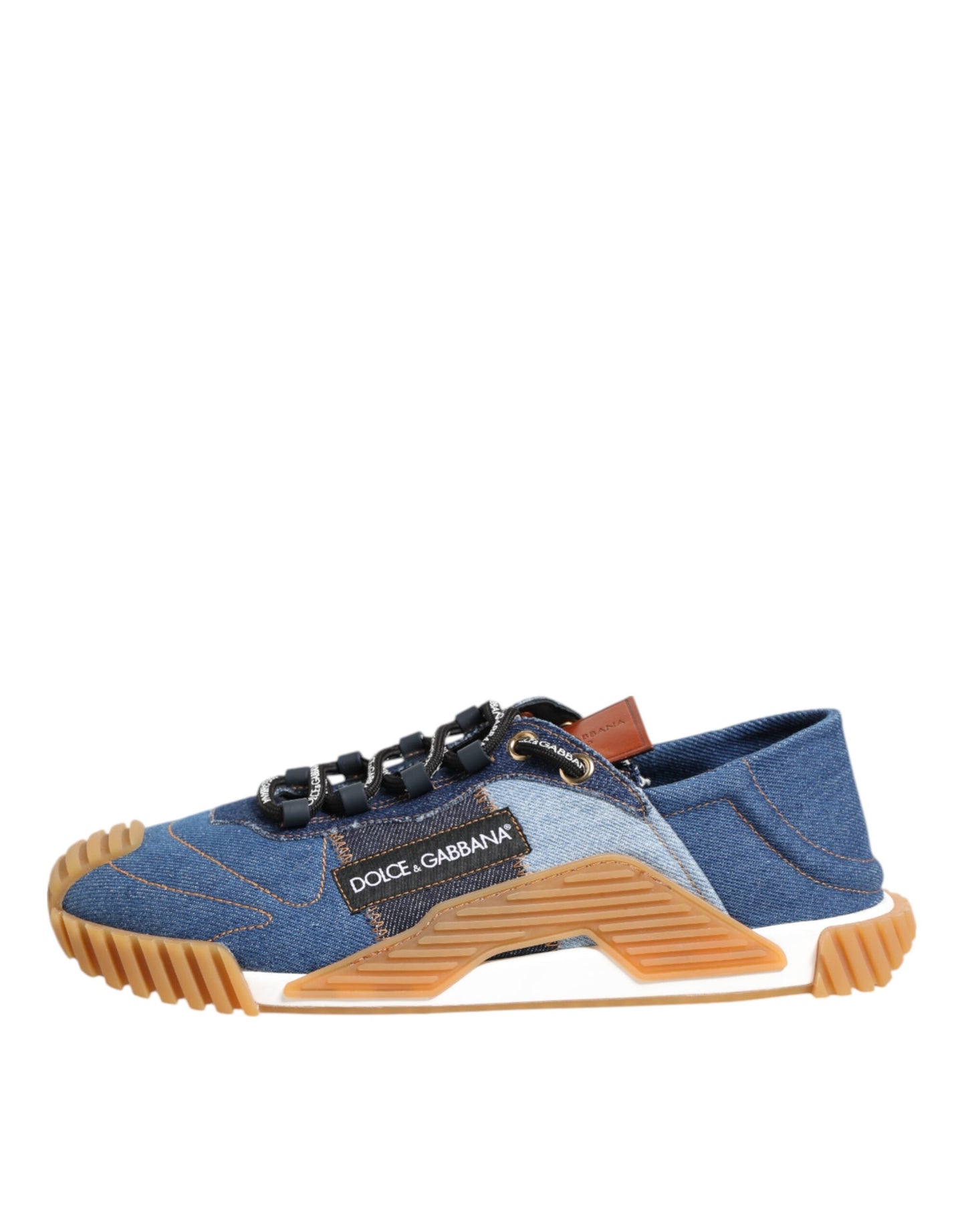 Dolce & Gabbana Blue Lace Up Low Top NS1 Sneakers