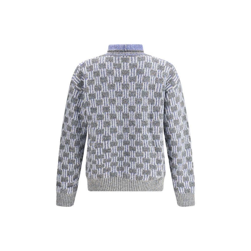 Giorgio Armani Graphic Pattern Turtleneck Sweater