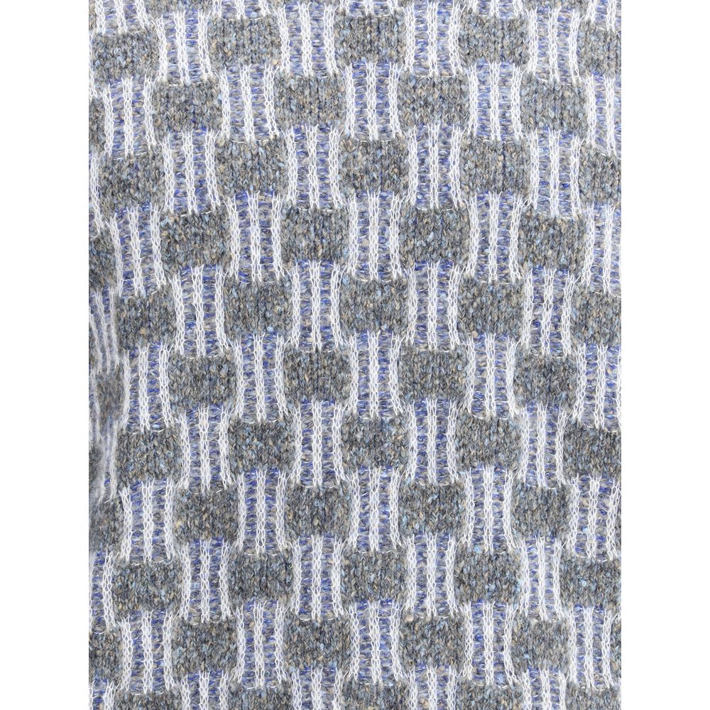 Giorgio Armani Graphic Pattern Turtleneck Sweater