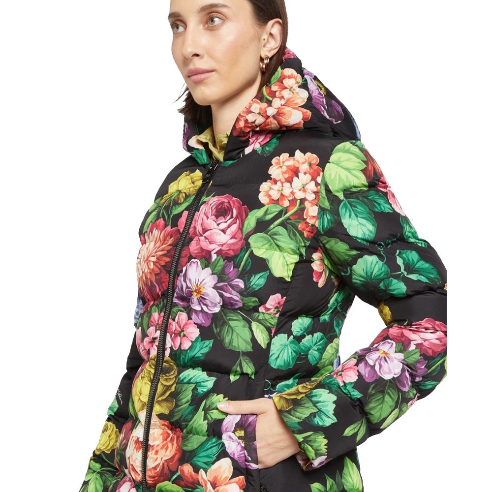 Dolce & Gabbana Floral Print Hooded Down Jacket