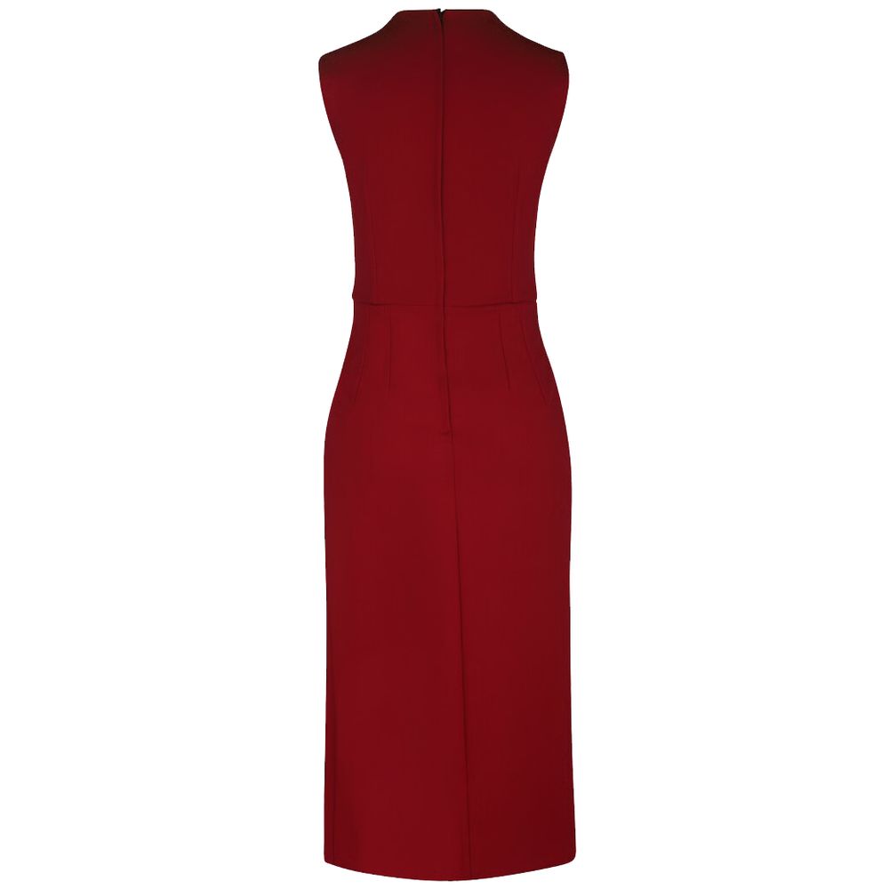 Dolce & Gabbana Red Corset Midi Dress