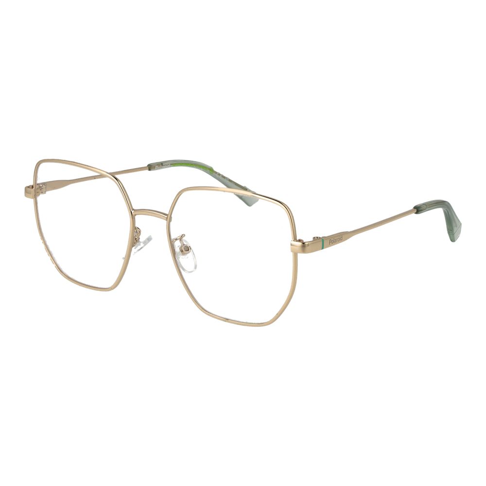 Polaroid Women’s Optical Frames – Gold Square Full-Rim