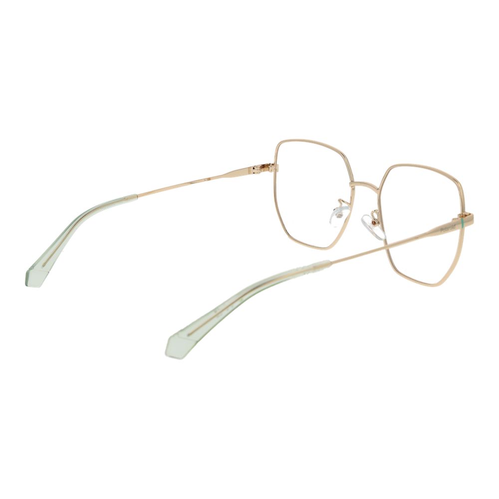 Polaroid Women’s Optical Frames – Gold Square Full-Rim