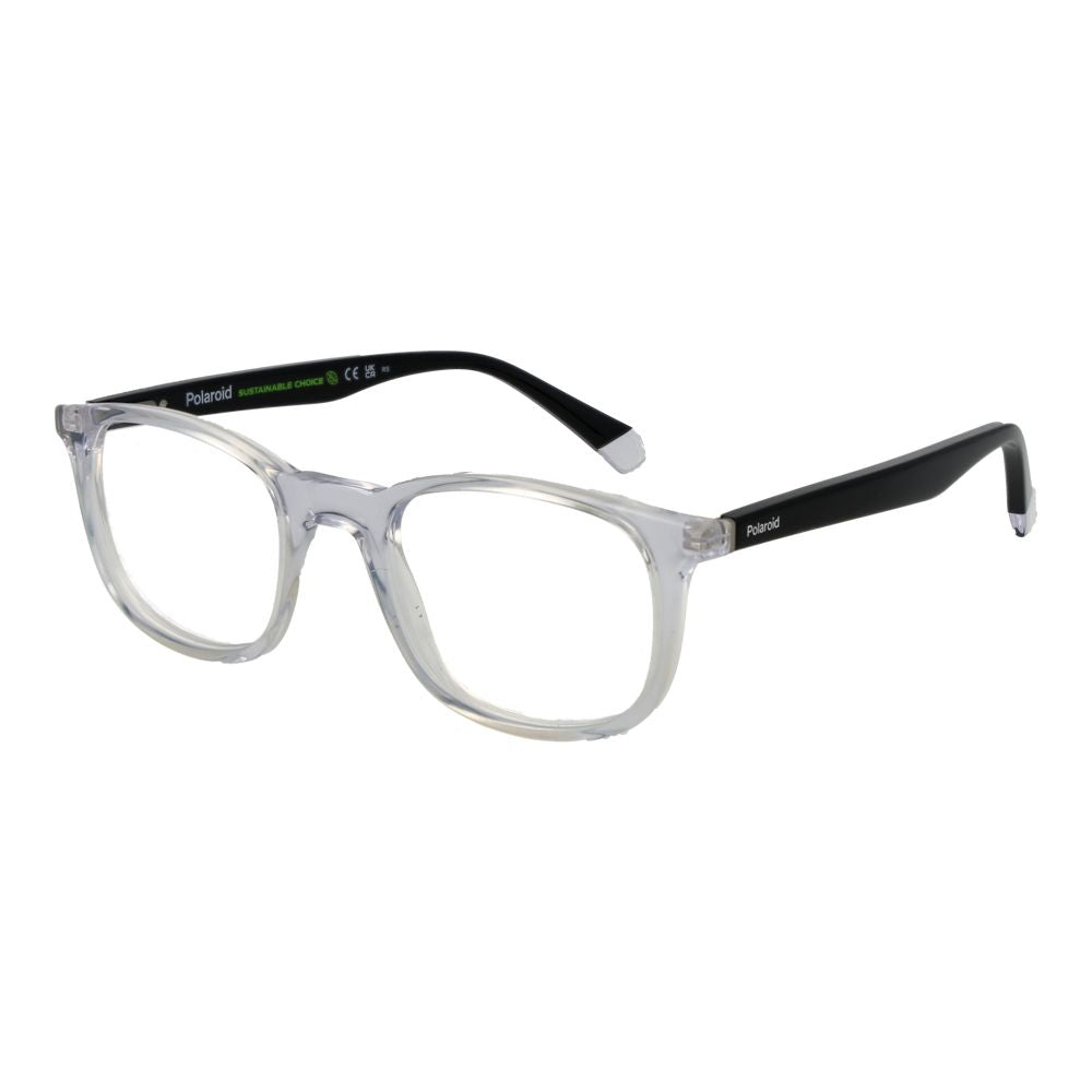 Polaroid Unisex Transparent Optical Frames – Rectangle Design, 50mm
