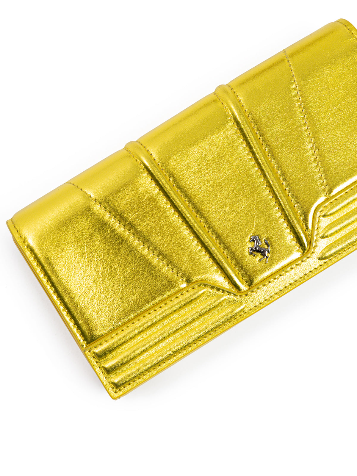Ferrari Metal Yellow GT Patent Leather Purse