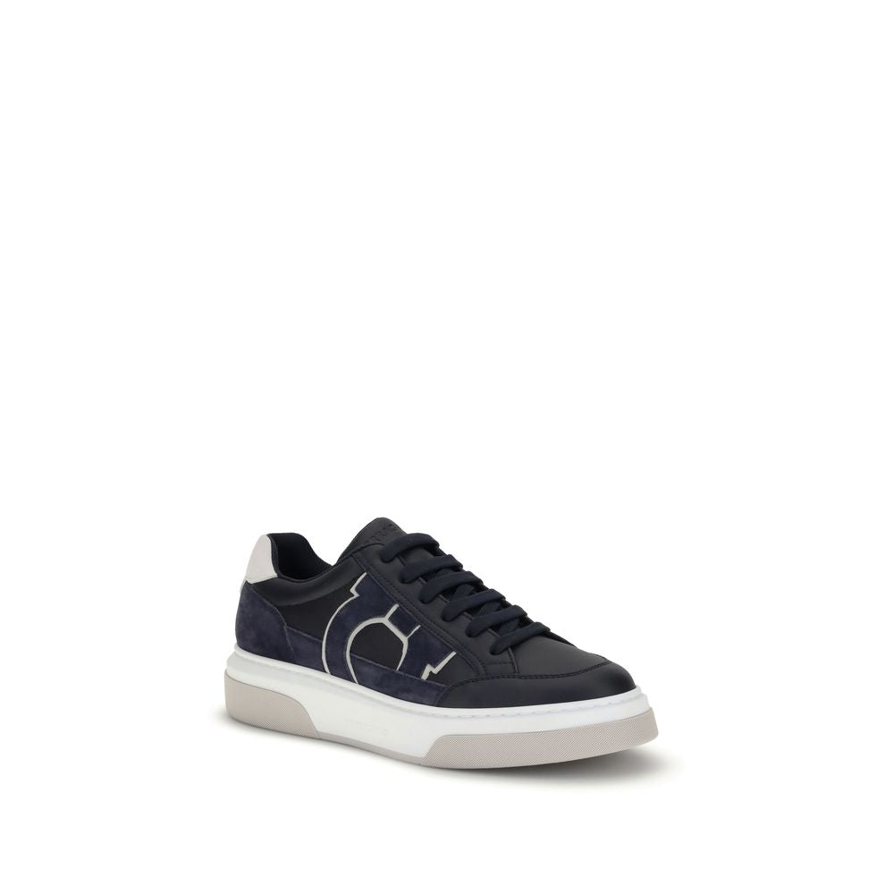 Ferragamo Gancini Leather Sneakers