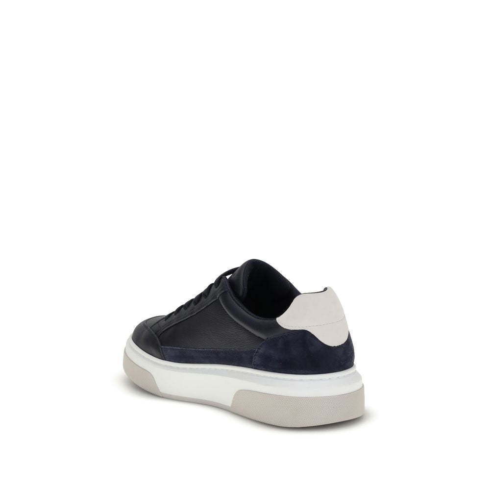 Ferragamo Gancini Leather Sneakers