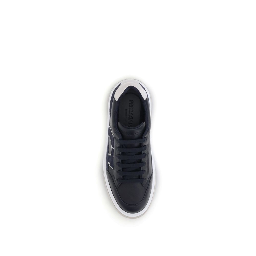 Ferragamo Gancini Leather Sneakers