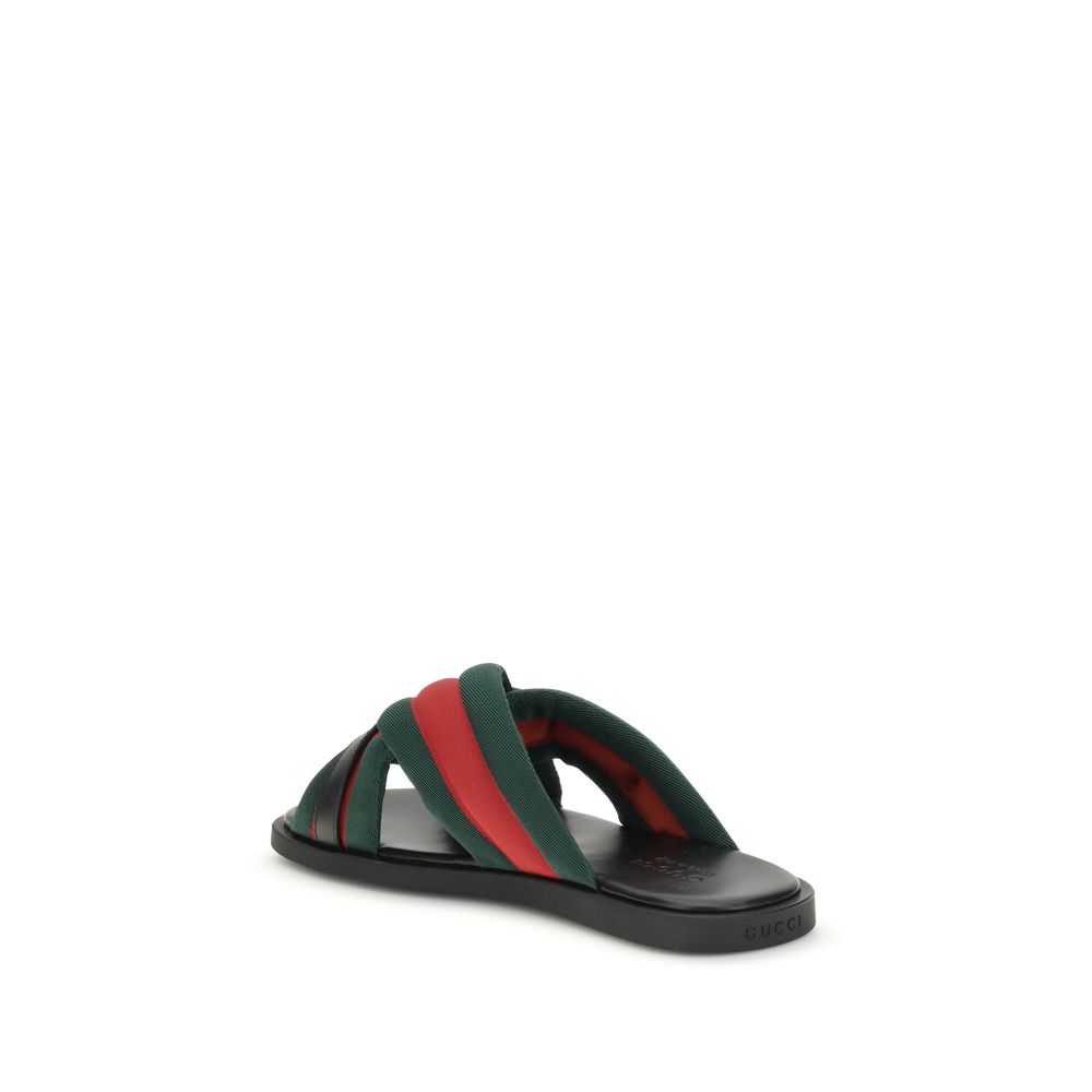 Gucci Web Sandals with Interlocking GG - A Statement of Italian Craftsmanship