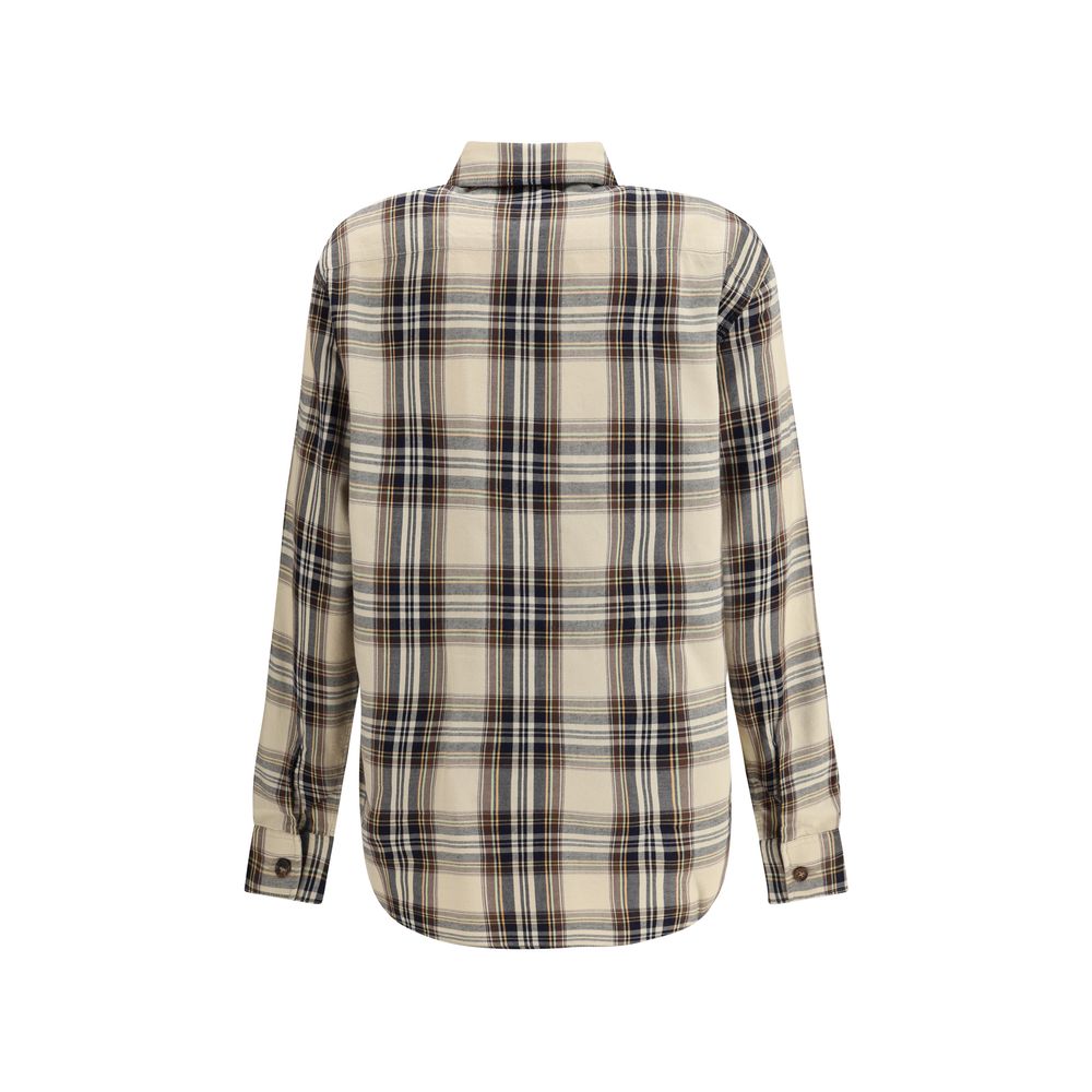 Saint Laurent Tartan Lavallière Shirt