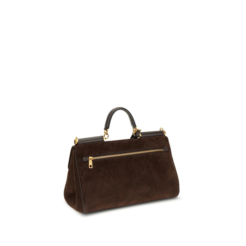 Dolce & Gabbana Brown My Sicily Handbag