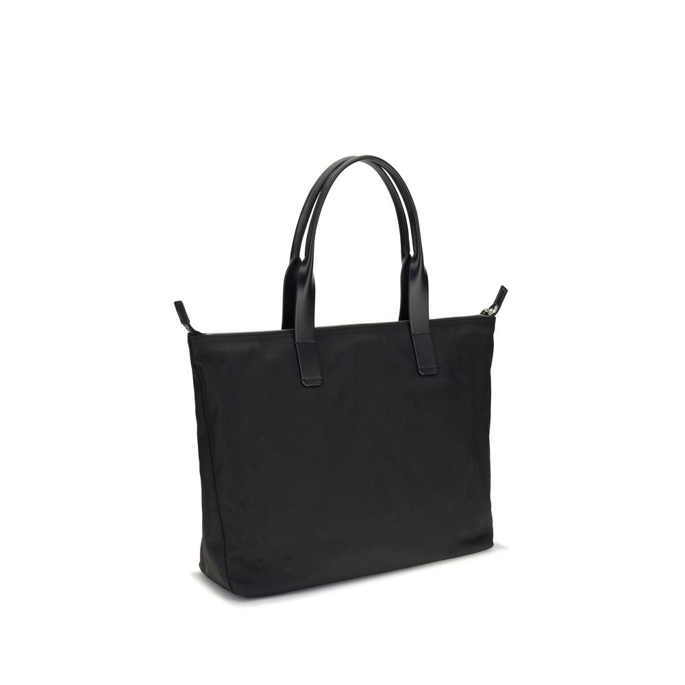 Dolce & Gabbana Black Crocodile Print Medium Tote Bag - Adamo Line