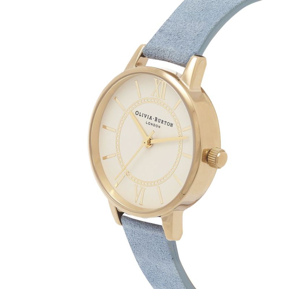 Olivia Burton Blue Faux Leather Watch
