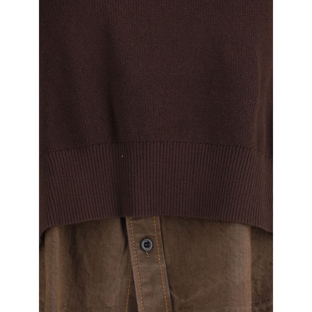Sacai Denim Detail Sweater