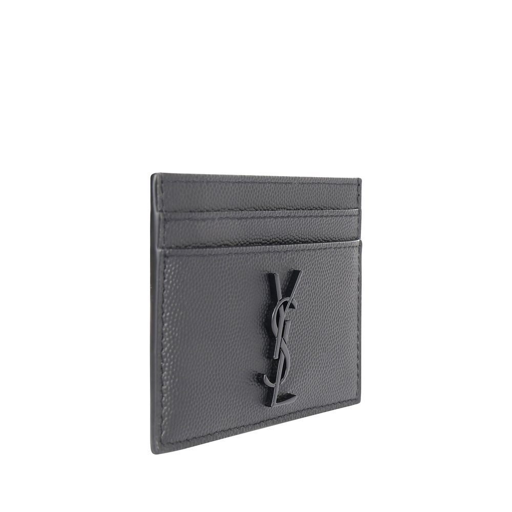 Saint Laurent Black Calfskin Card Holder
