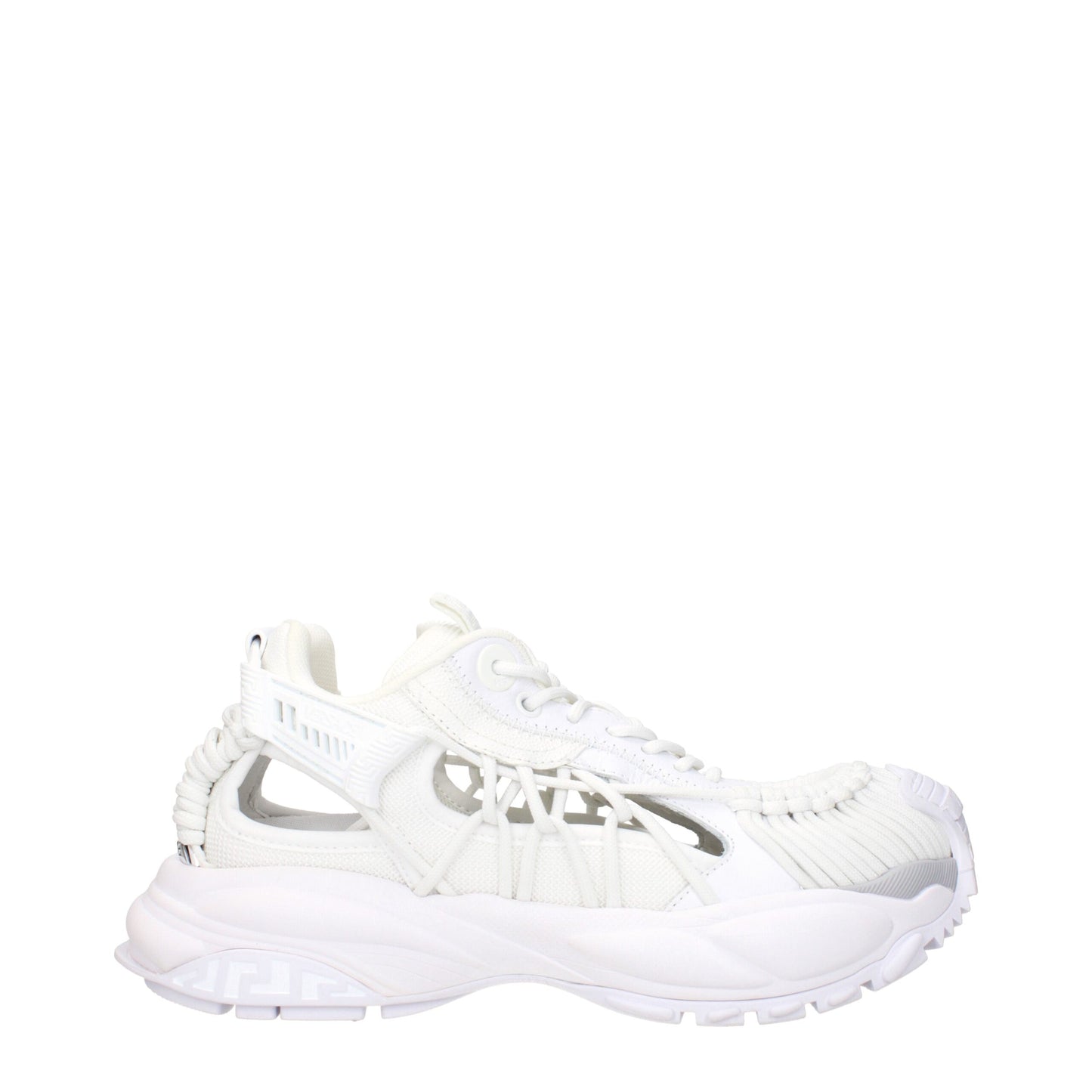 Versace White Leather Low Tops - Iconic Statement Sneakers