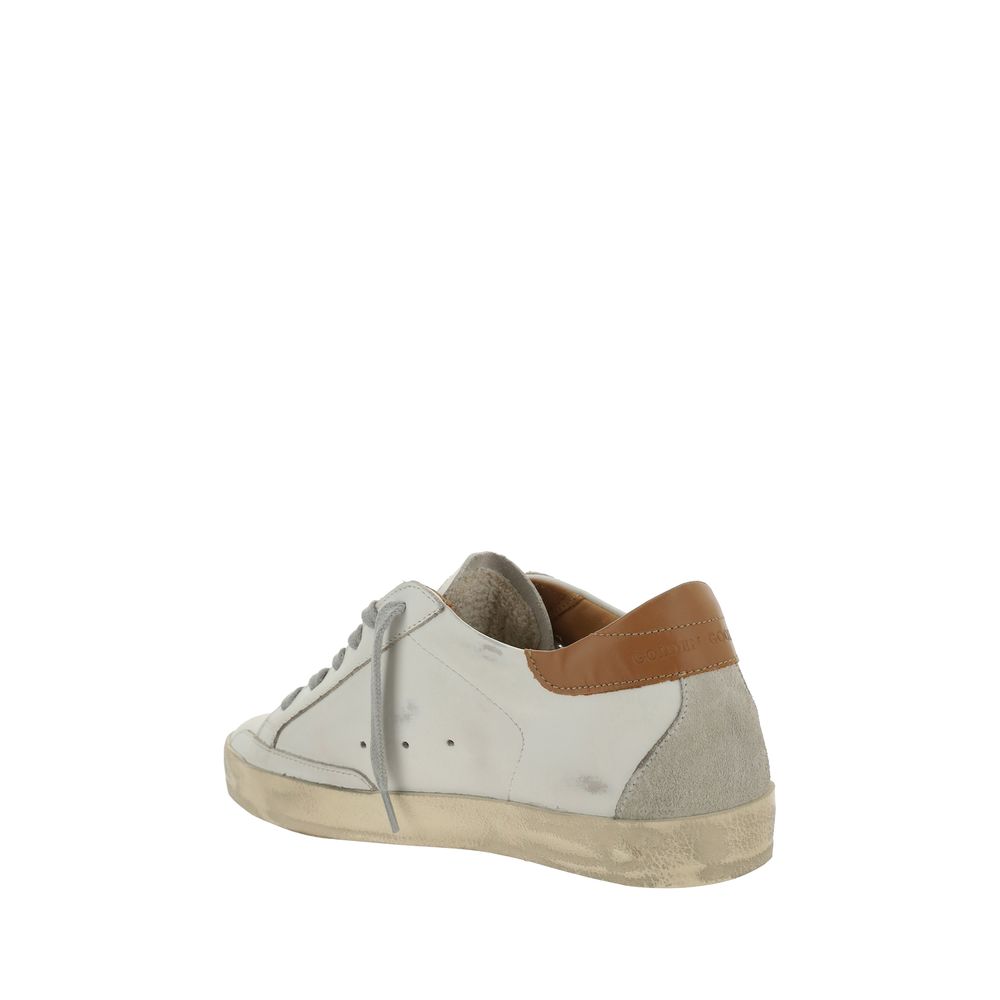 Golden Goose Distressed Sneakers with Iconic Star Patch
