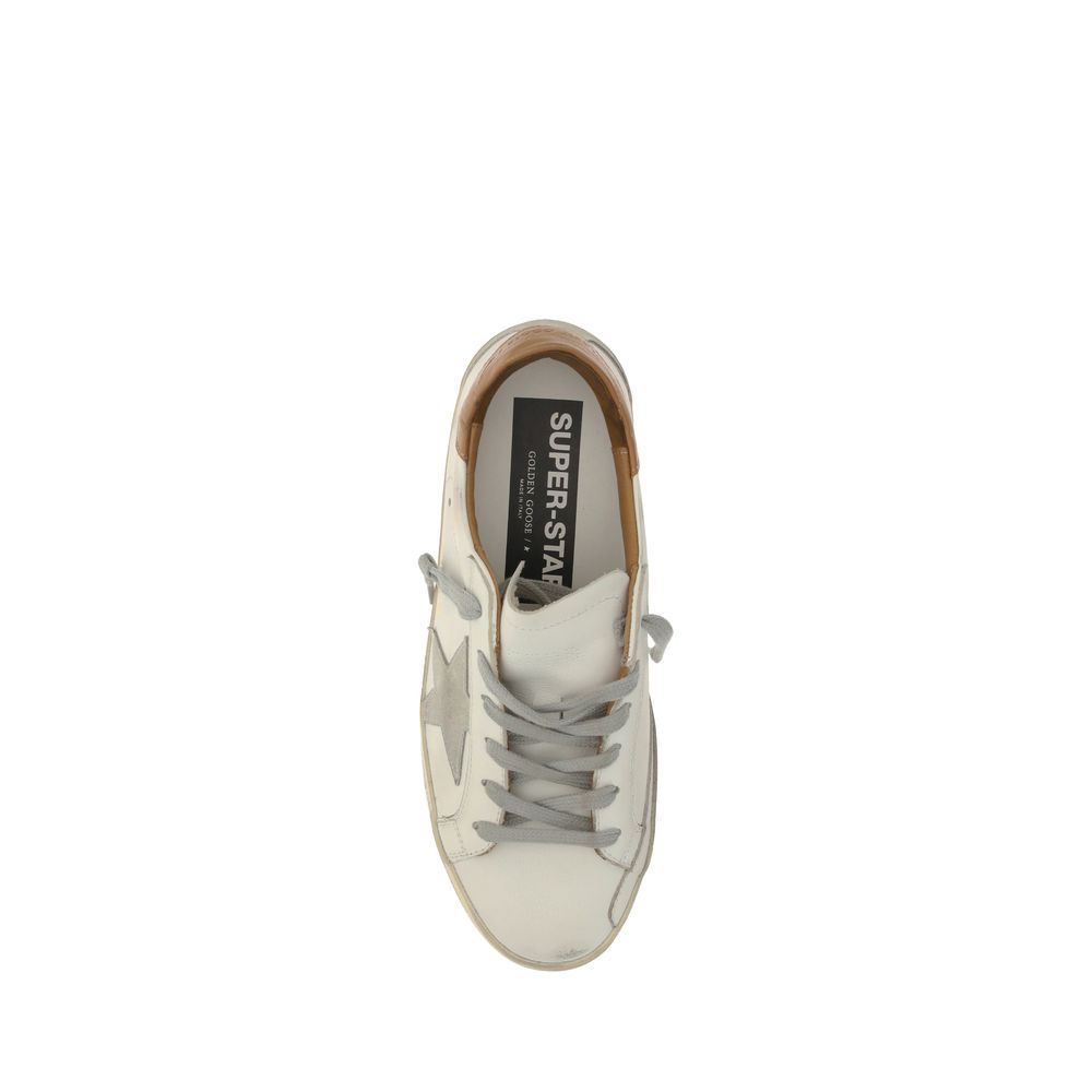 Golden Goose Distressed Sneakers with Iconic Star Patch