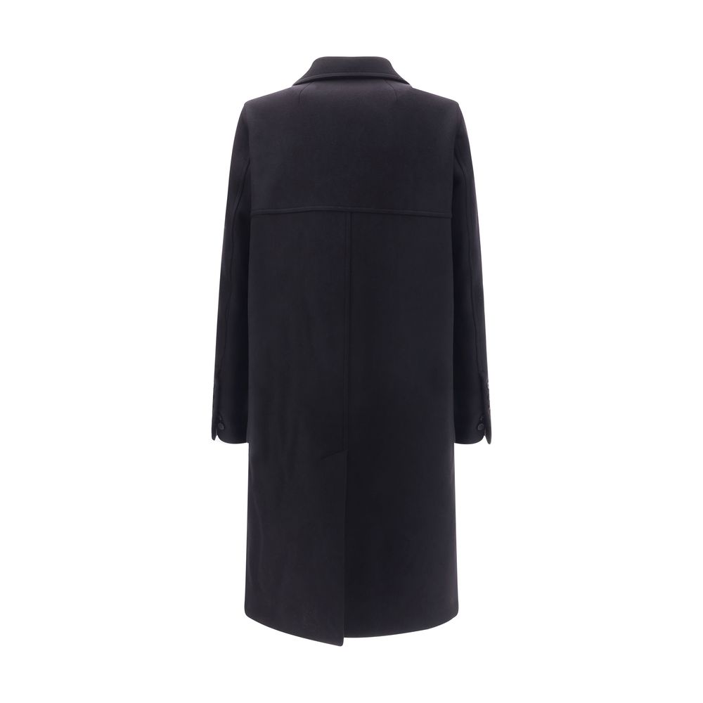 Rick Owens Officer Long Wool Coat