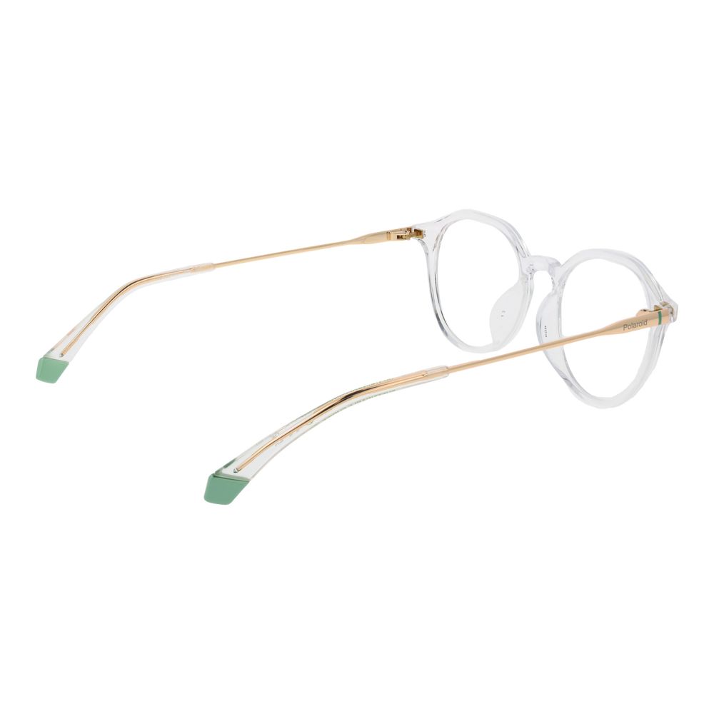 Polaroid Transparent Unisex Optical Frames – Panto Style, 49mm