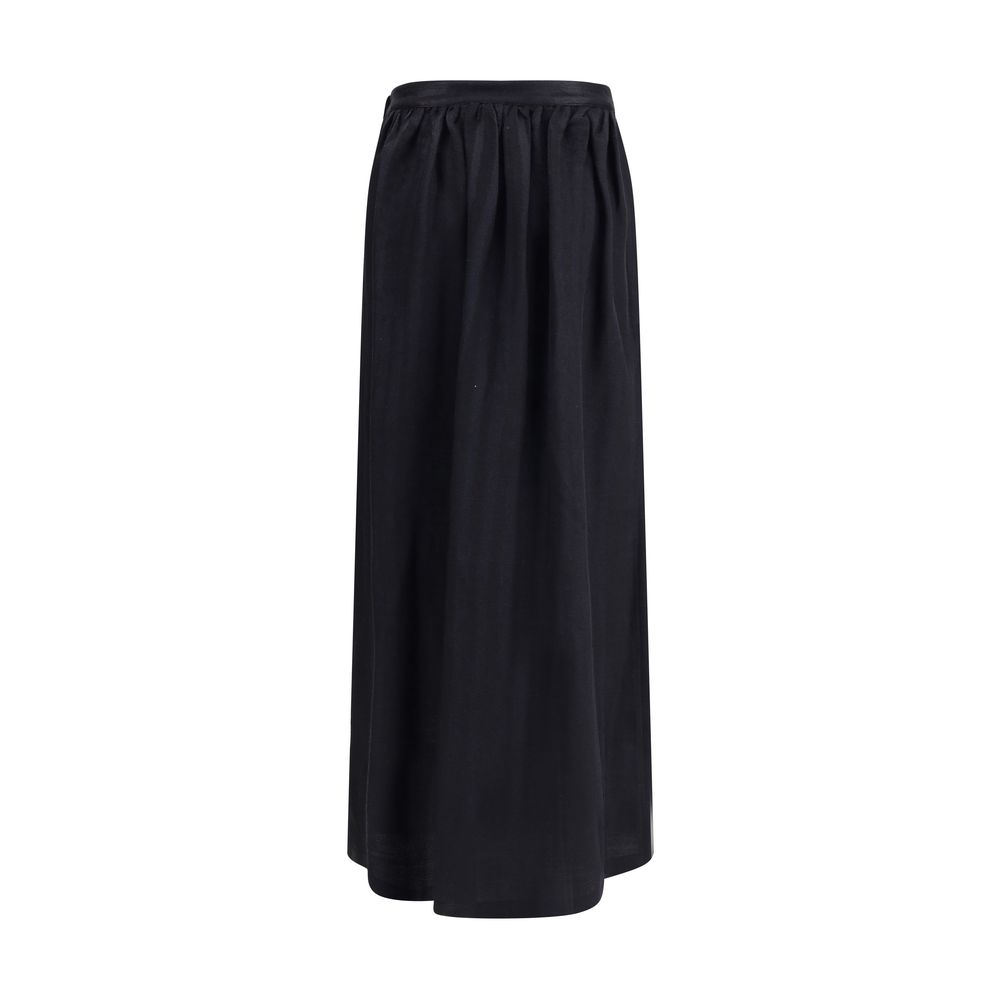 Kristina Ti Wool and Silk Long Skirt
