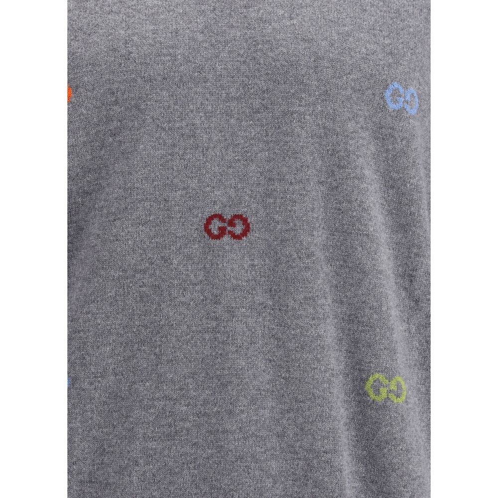 Gucci Multicolor Logo Cashmere Sweater